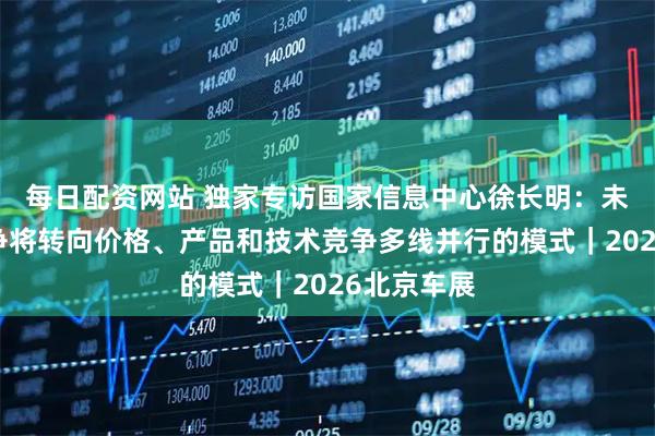 每日配资网站 独家专访国家信息中心徐长明：未来车企竞争将转向价格、产品和技术竞争多线并行的模式｜2026北京车展